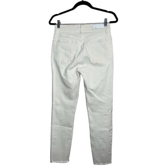 RE/DONE 90’s Originals High Waist Ankle Crop Jeans Vintage White Size 27 - Picture 10 of 16